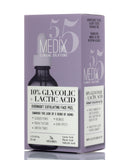 Medix 5.5 10% Glycolic + Lactic Acid Overnight Exfoliating Face Peel Face Serum